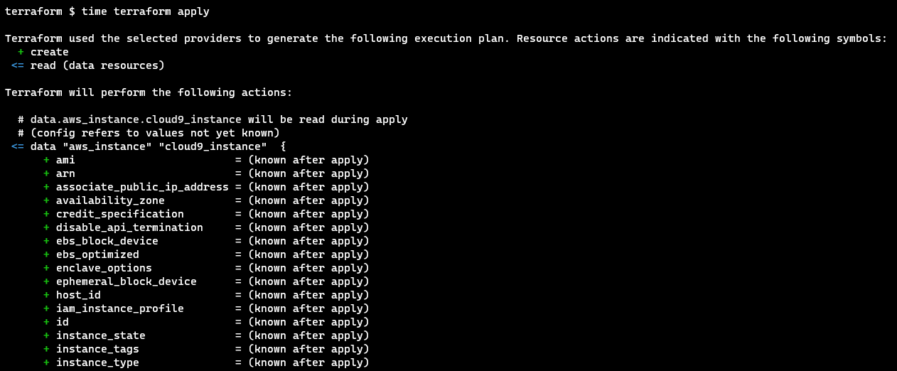 Terraform apply image.